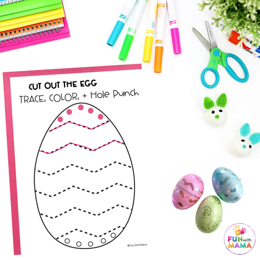 easter egg craft for kindergarten and pre-k