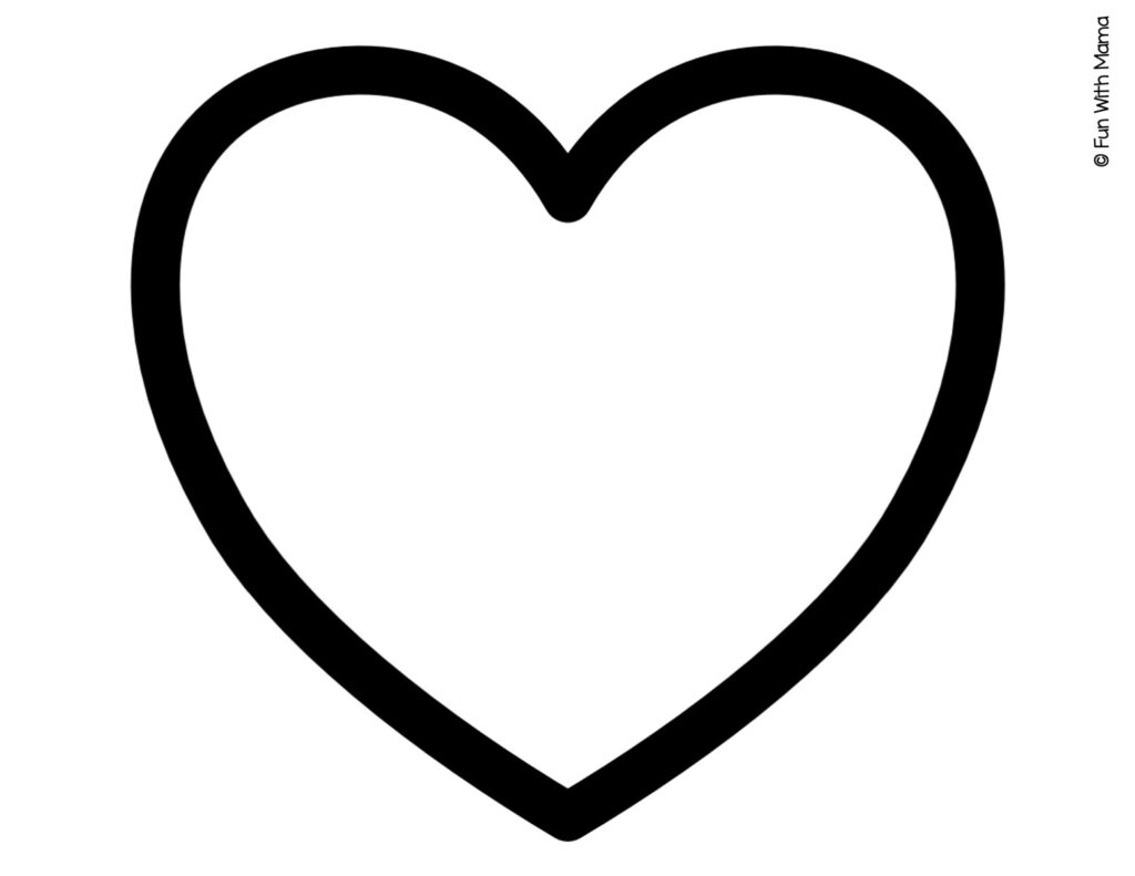 heart printable templates