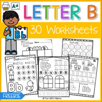 free worksheet letter b