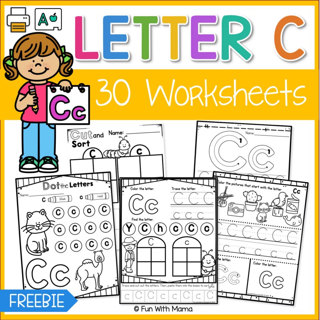 letter c worksheets