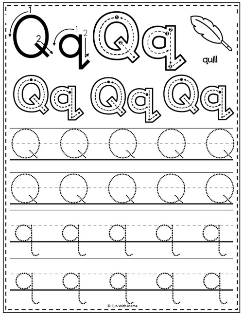 pre k worksheets alphabet tracing