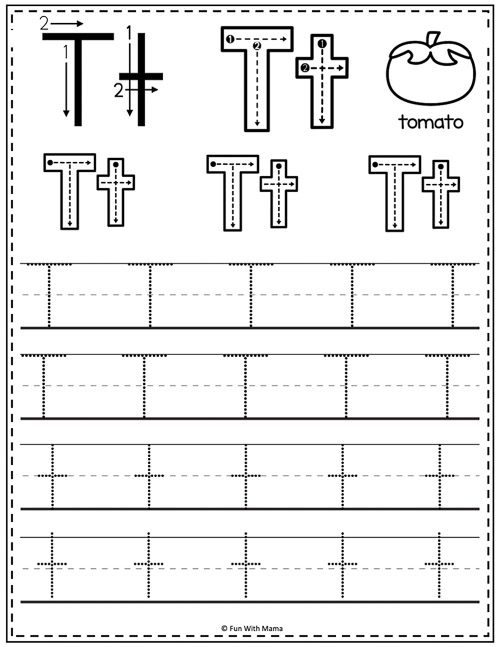 preschool tracing worksheets