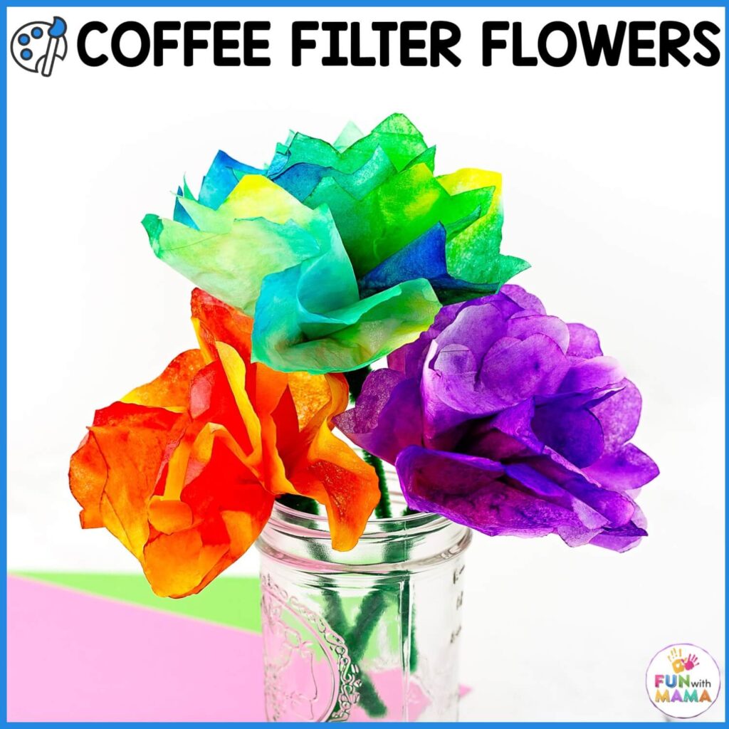 how to make coffee filter flowers