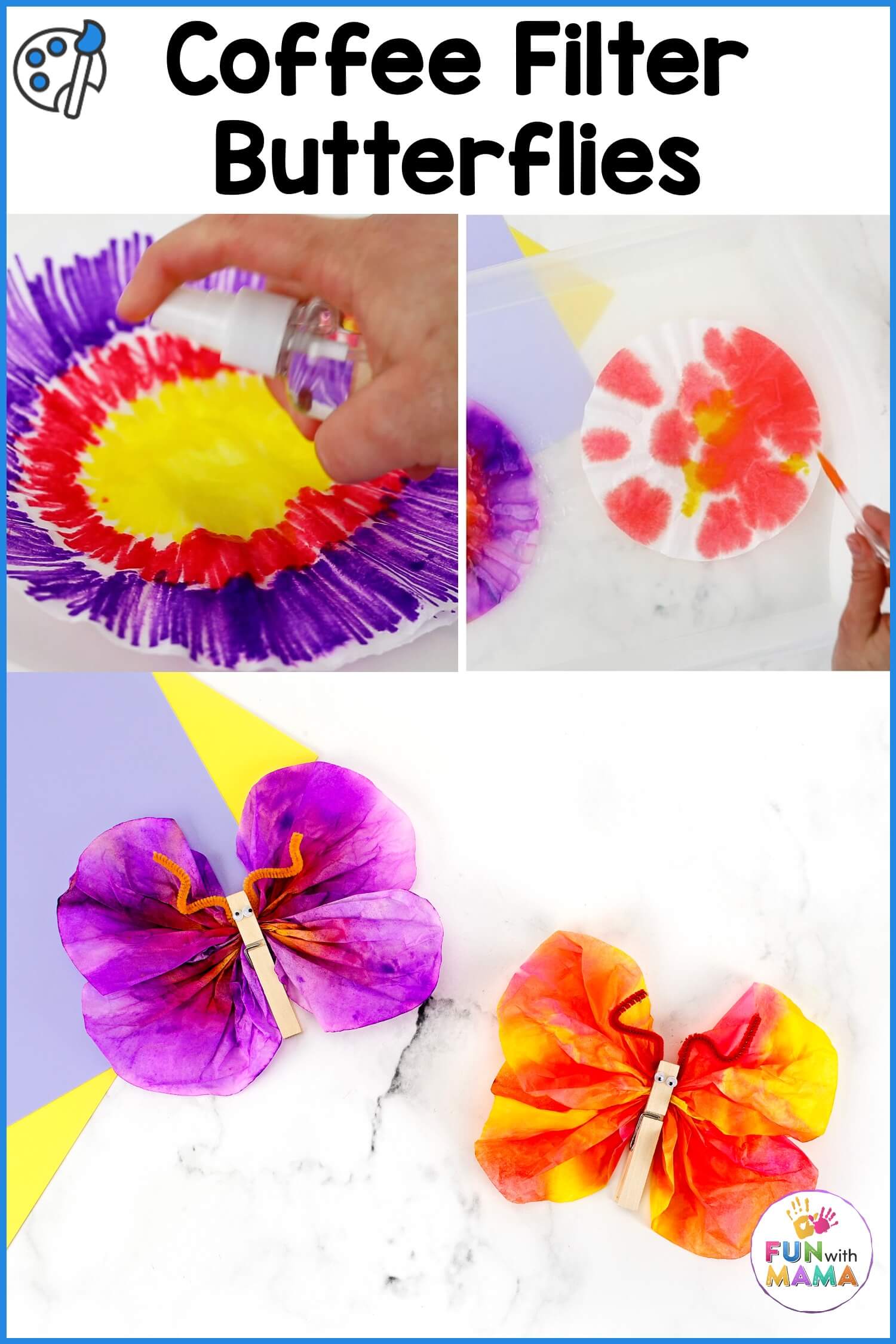 coffee filter butterflies