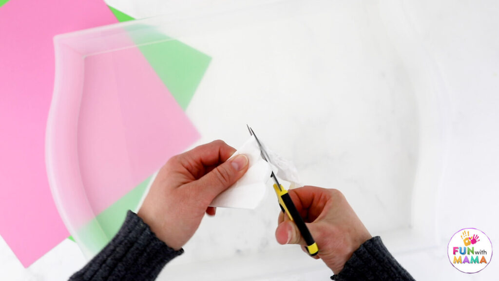 coffee filter flowers prep