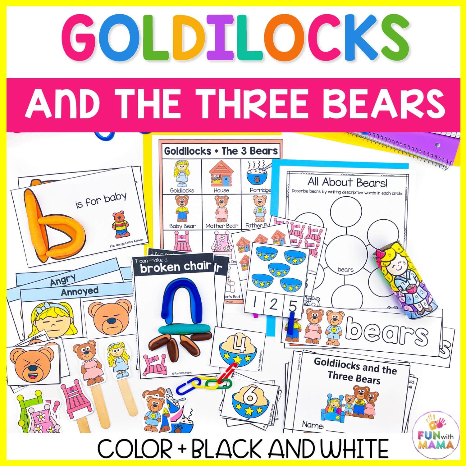 goldilocks and the three bears activities