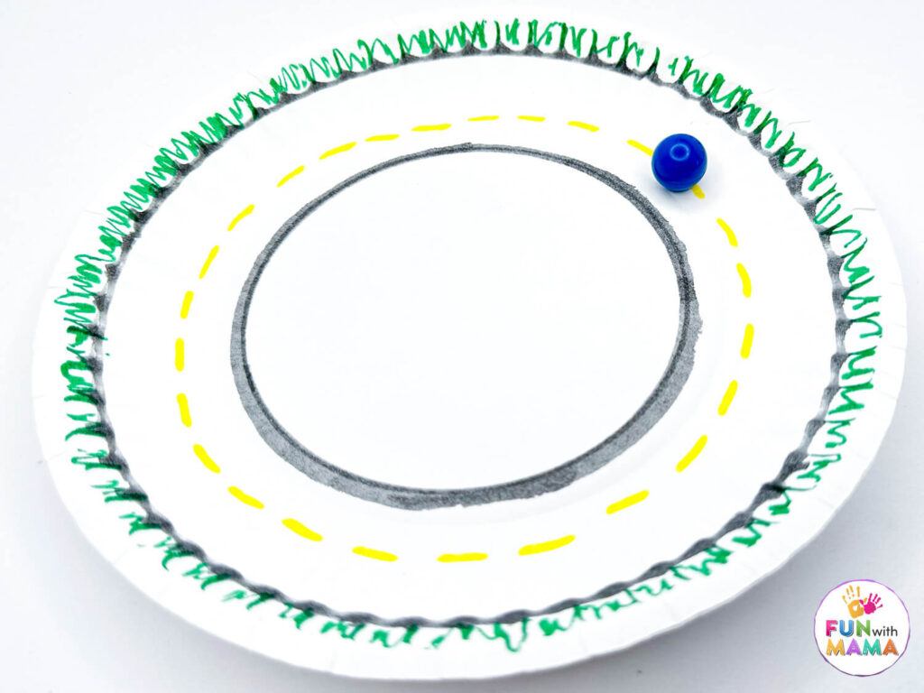 magnet racing on paper plates