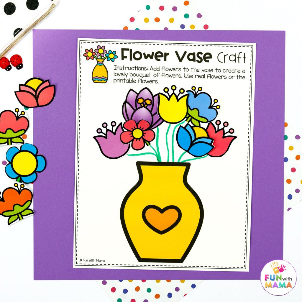 flower arrangement spring activities for kids