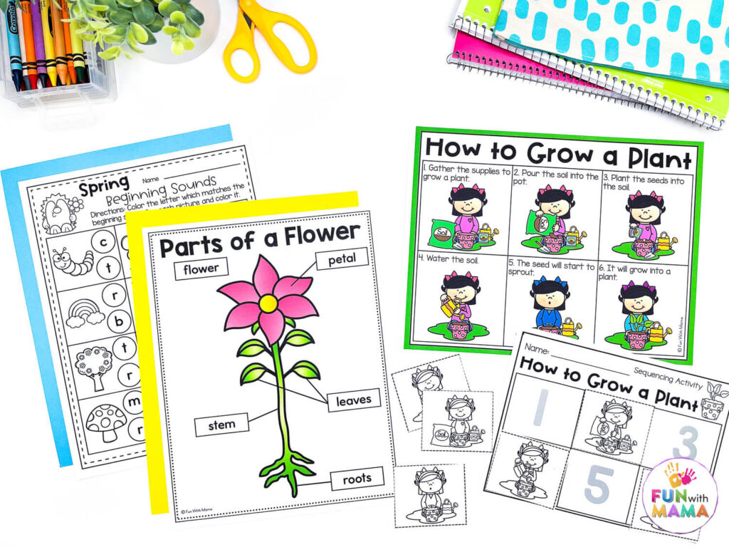 literacy spring activities for kids