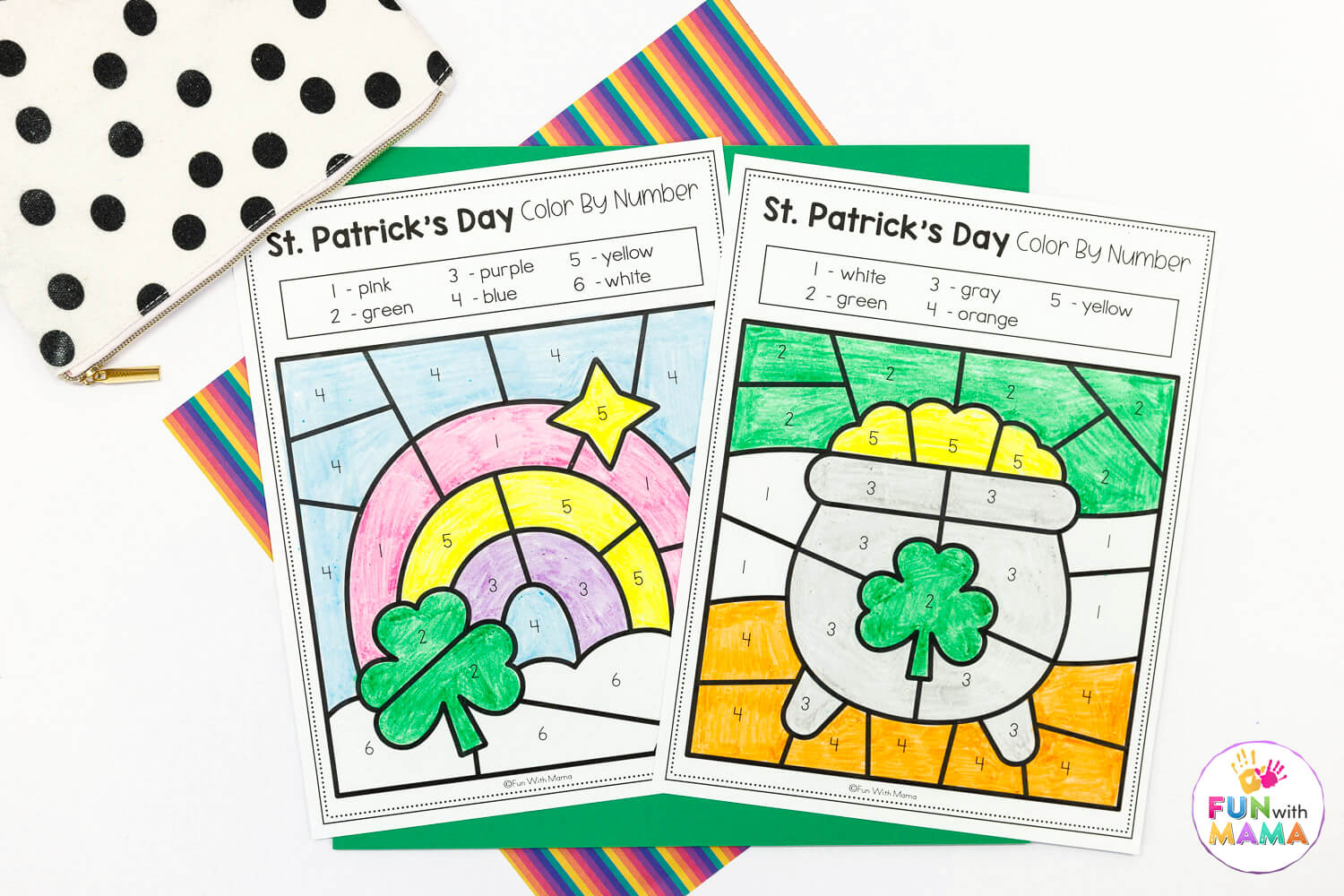 st patricks day color by number