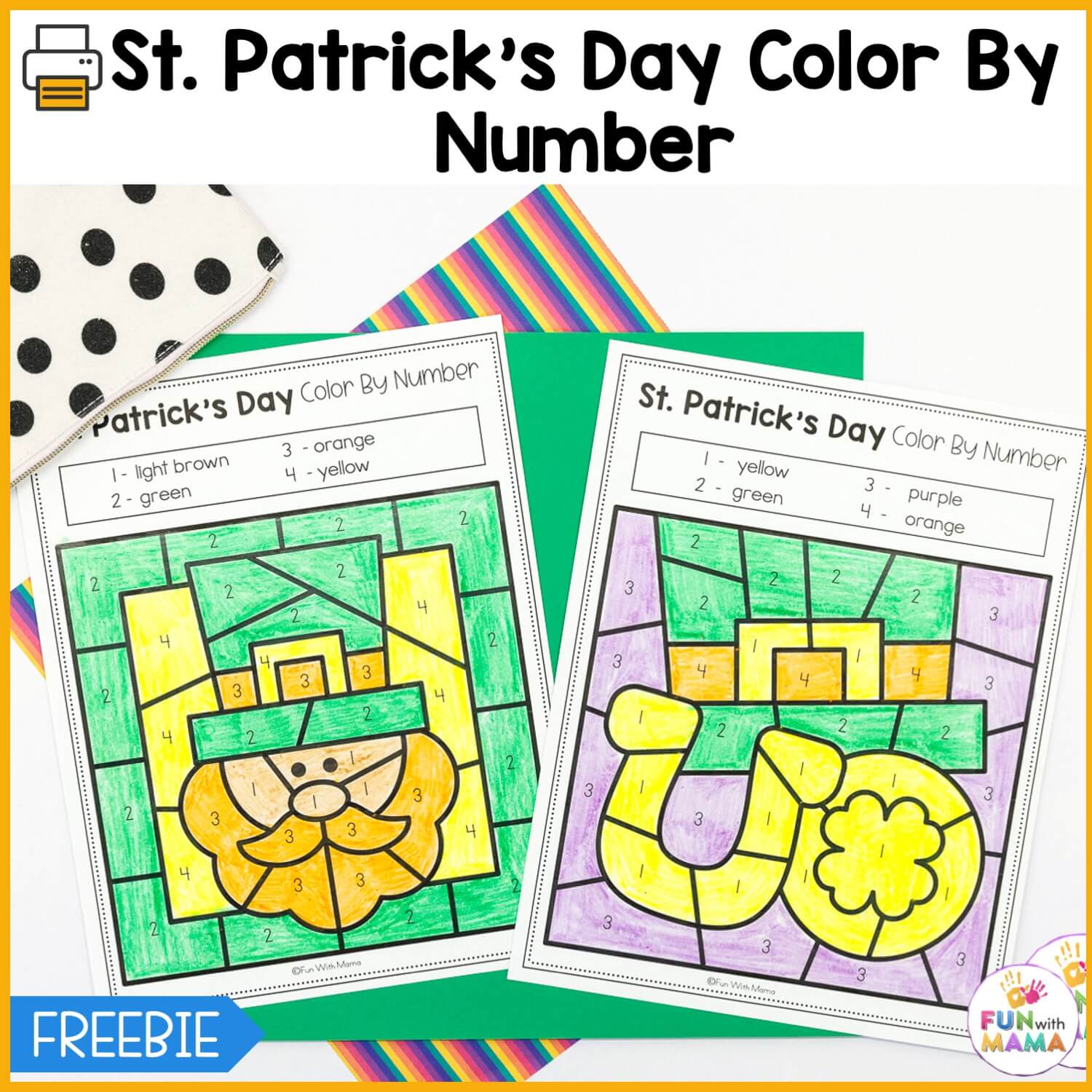 st. patricks day color by number