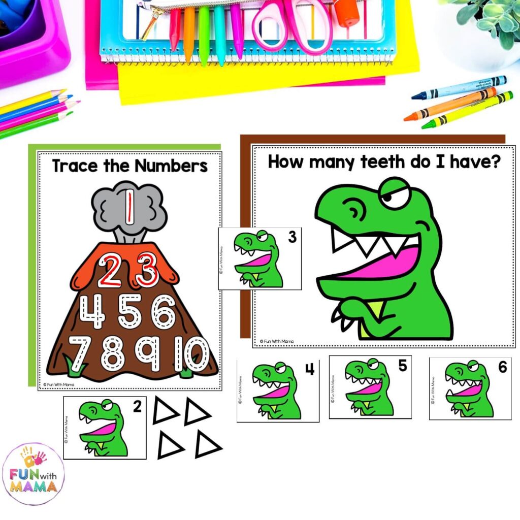 t-rex teeth counting activity