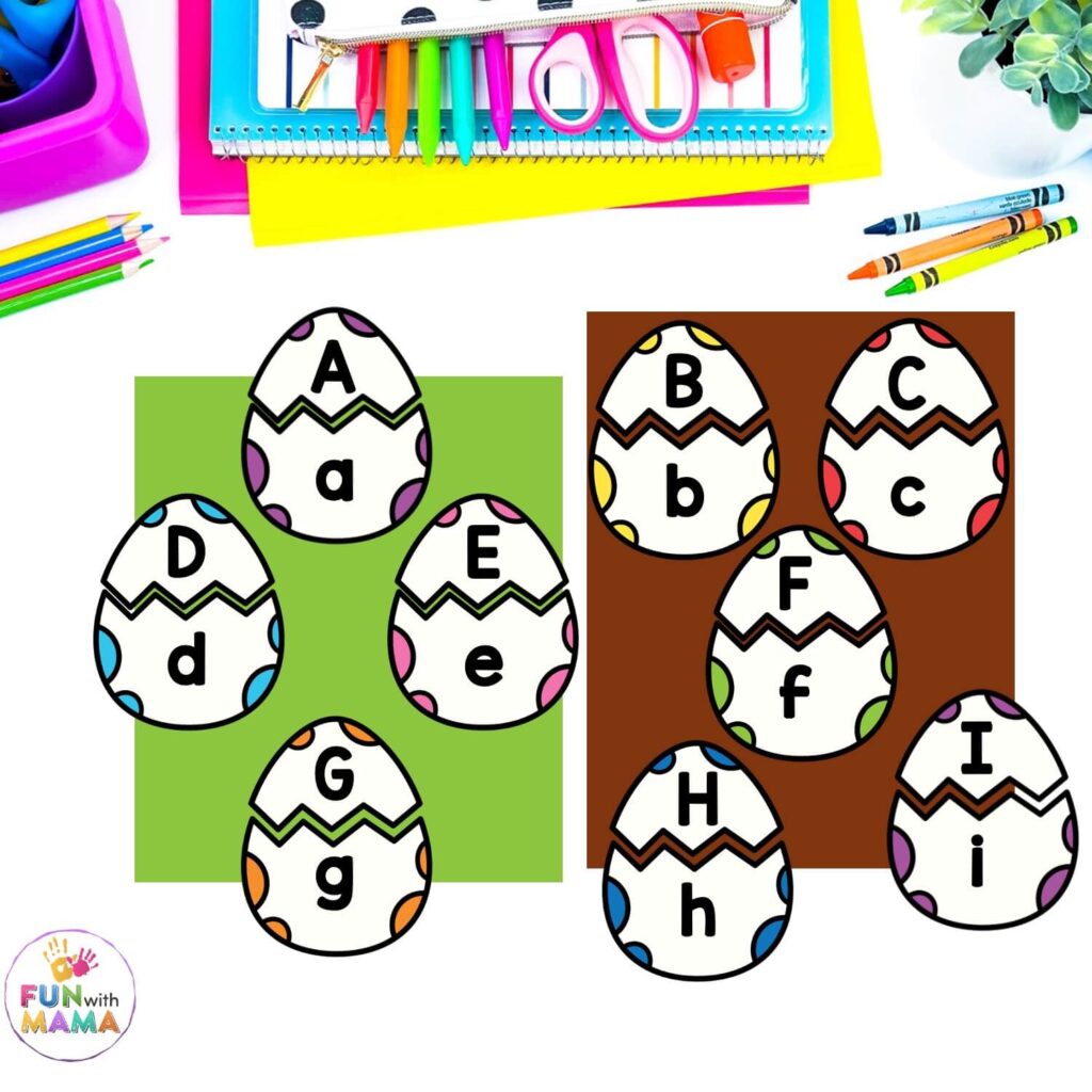 alphabet egg matching