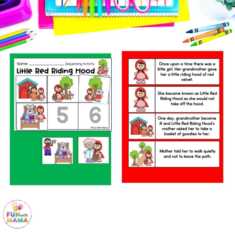 Little Red Riding Hood Activities For Kids - Fun with Mama
