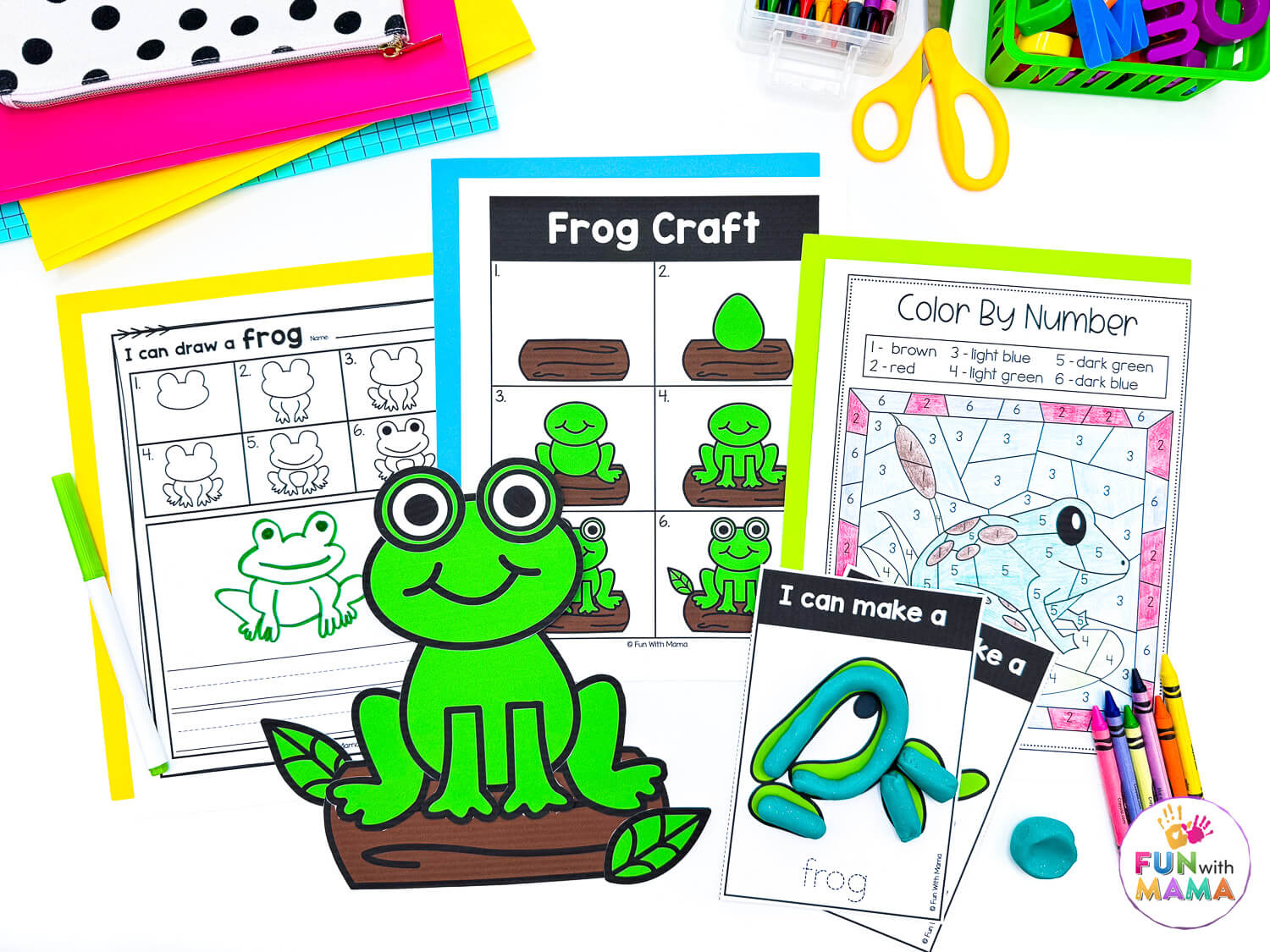 frog craft + art activities