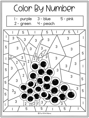 frog life cycle color by number