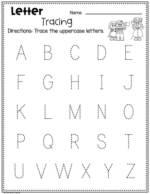 tracing worksheet
