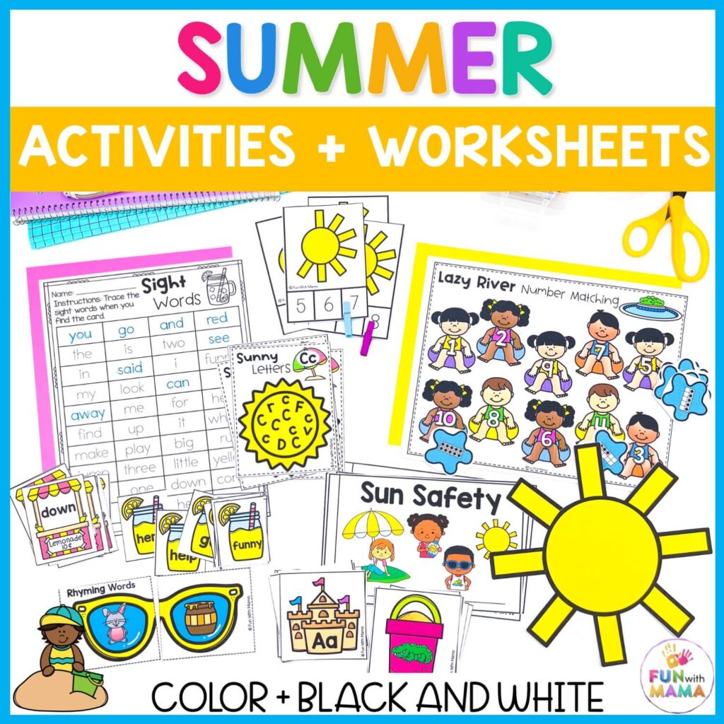 Preschool summer activities fun with mama