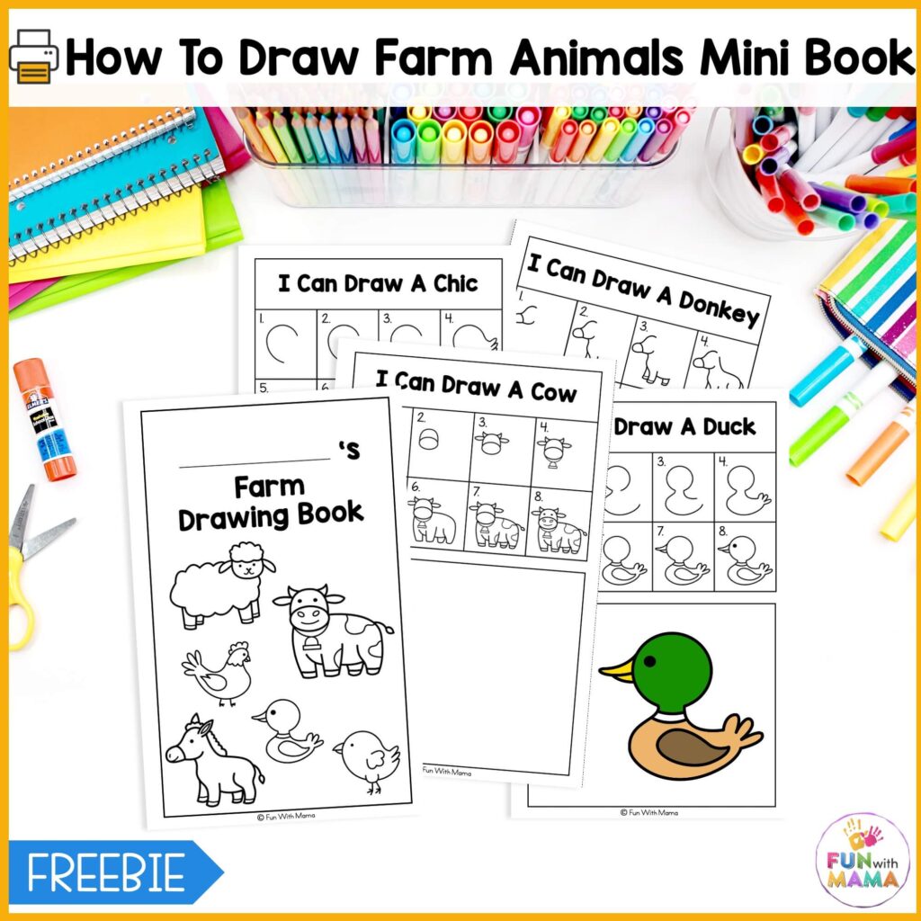 how to draw farm animals