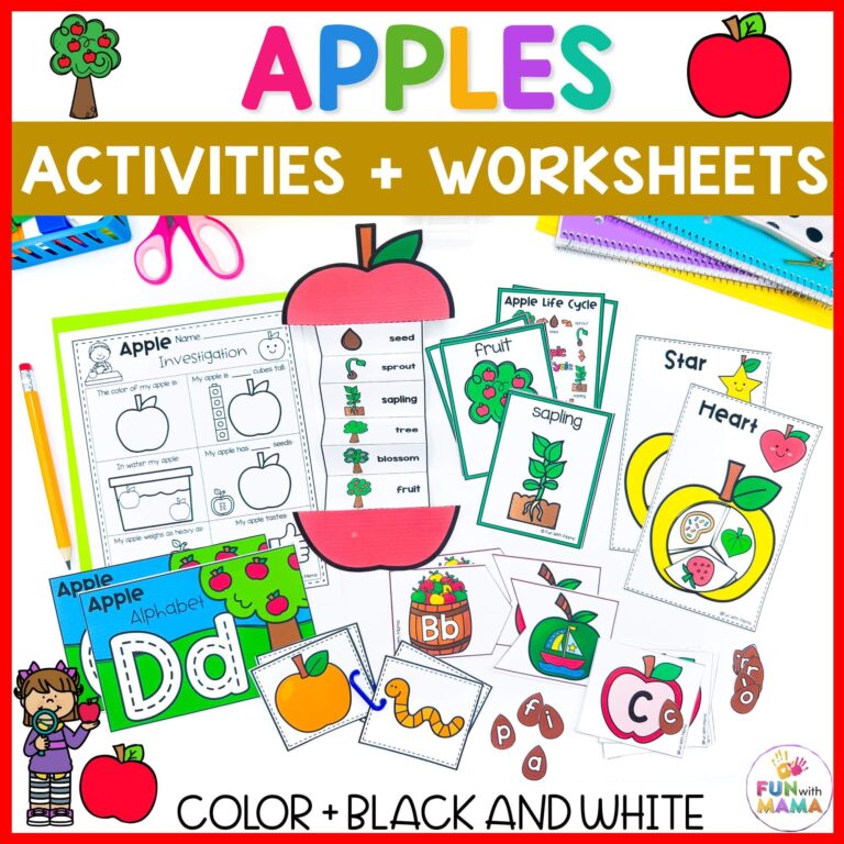 Apple Tree Cut and Paste Activity - Fun with Mama