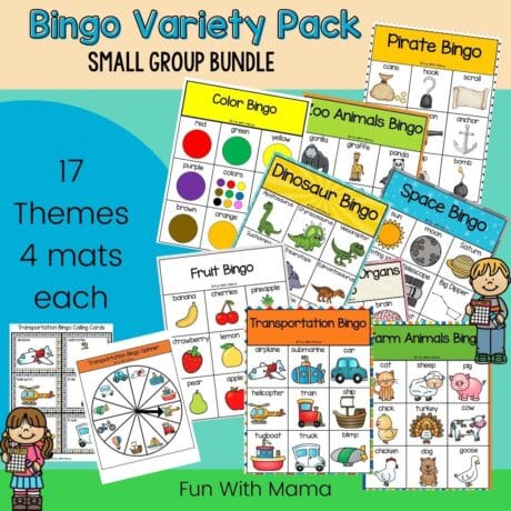 Dinosaur Bingo Printable Game For Kids - Fun with Mama