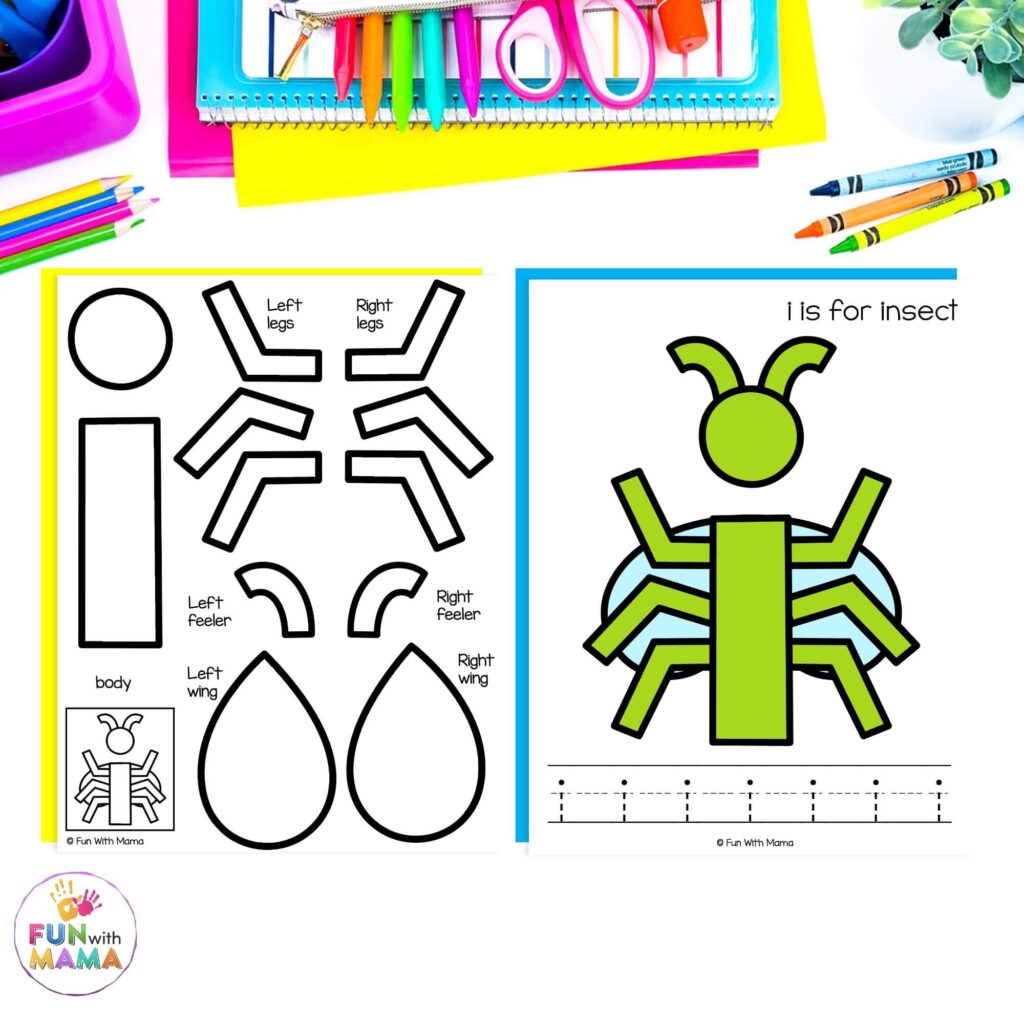 letter i insect craft
