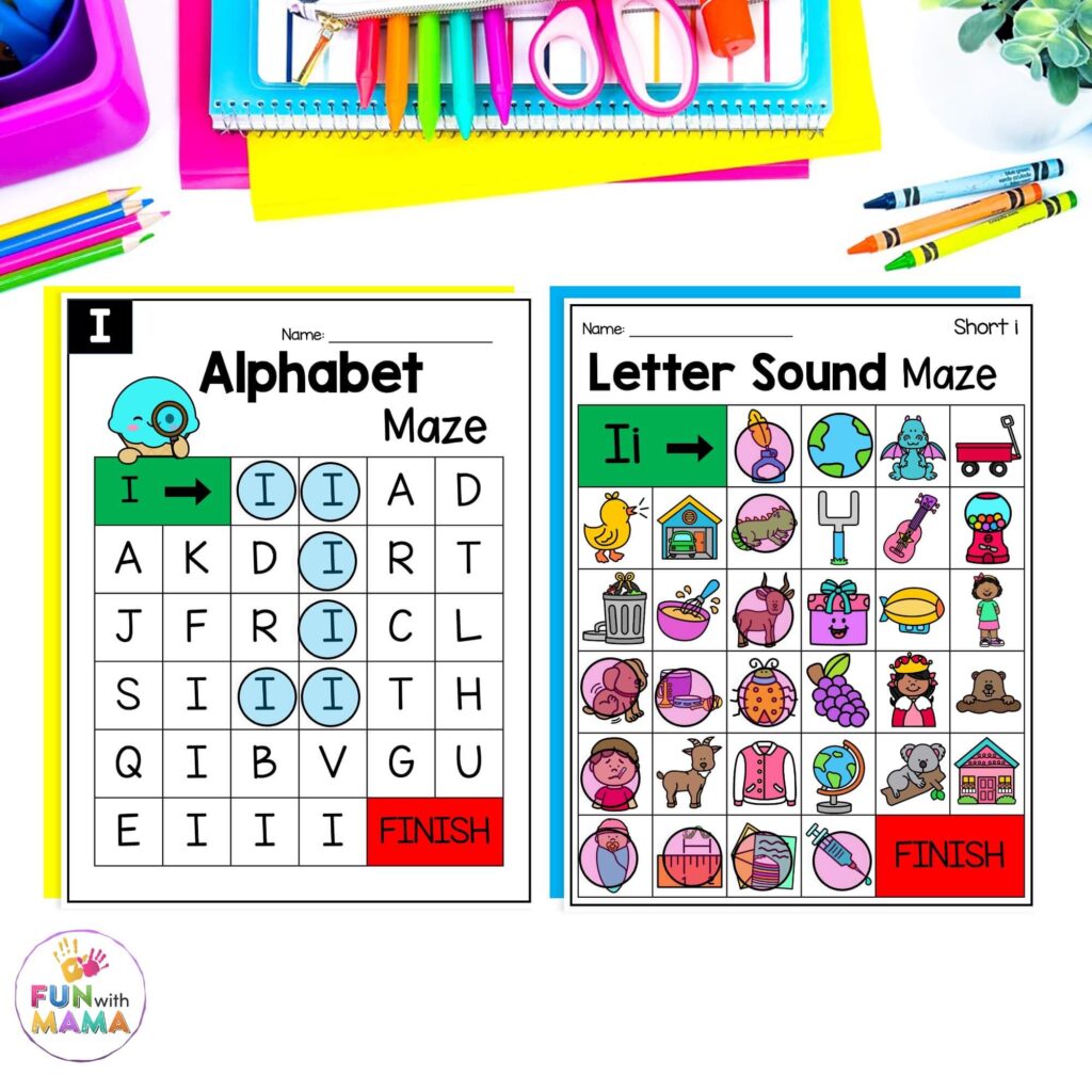 LETTER I mazes