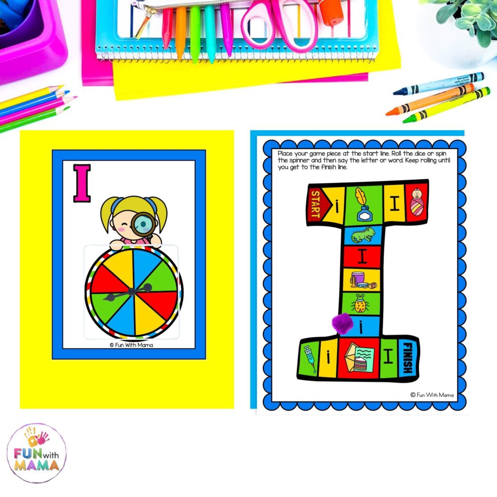  alphabet game LETTER I
