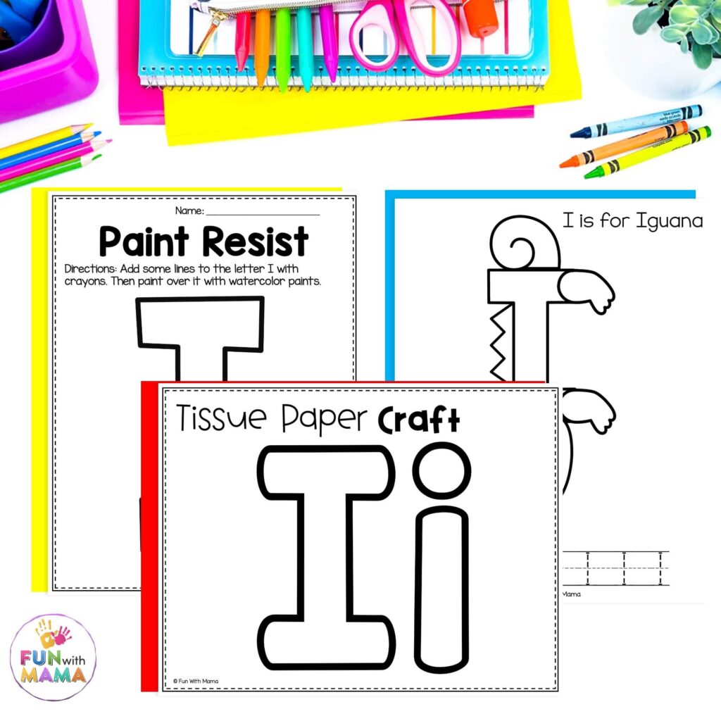 LETTER I crafts 