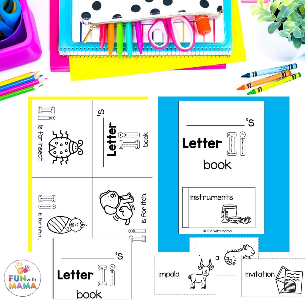 LETTER I mini book