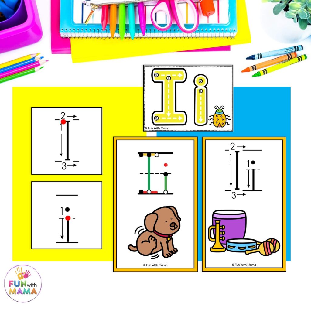 Letter I formation cards