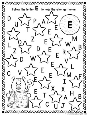 letter e games