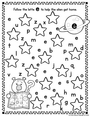 letter e games