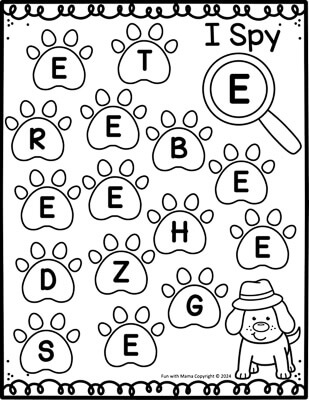 letter e games