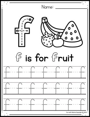 f is for fruit