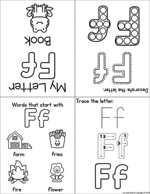 letter f book