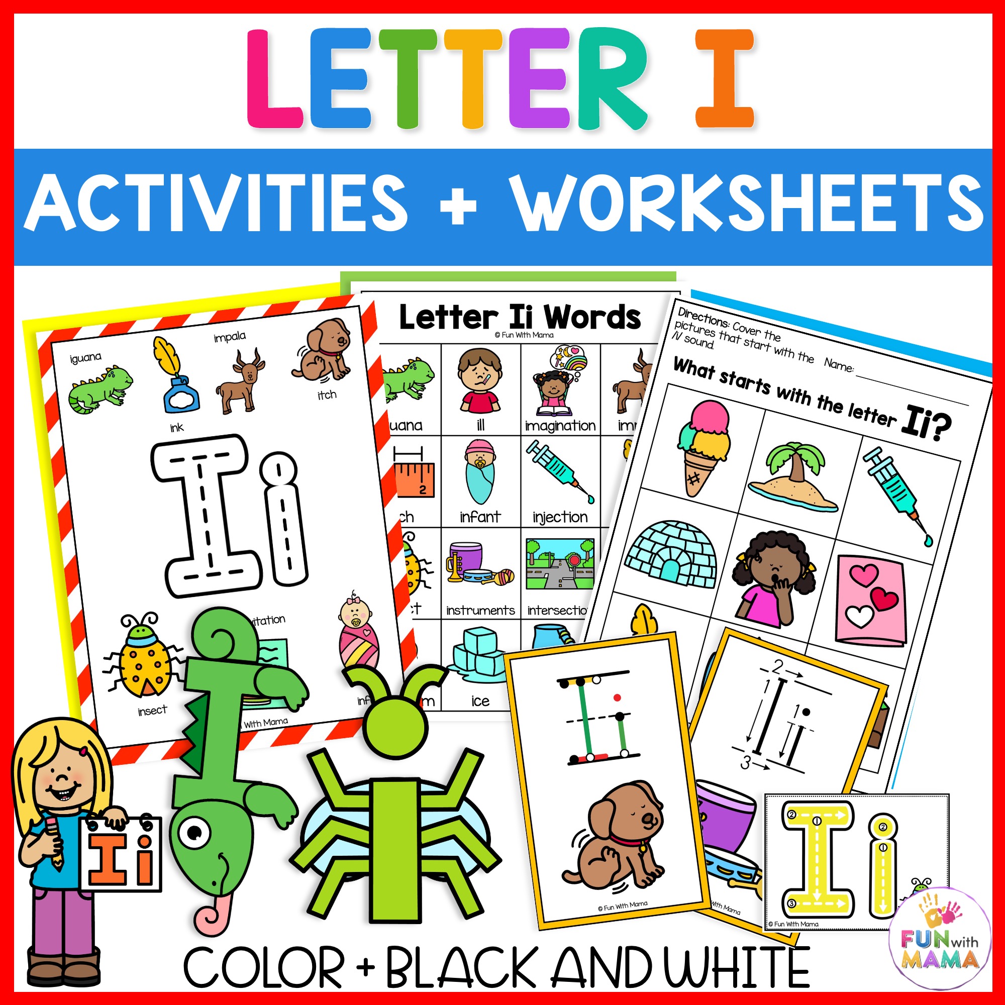 letter i activities and worksheets