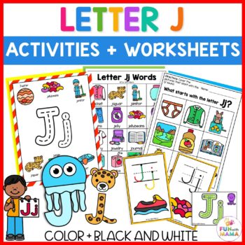 letter j worksheets and activities