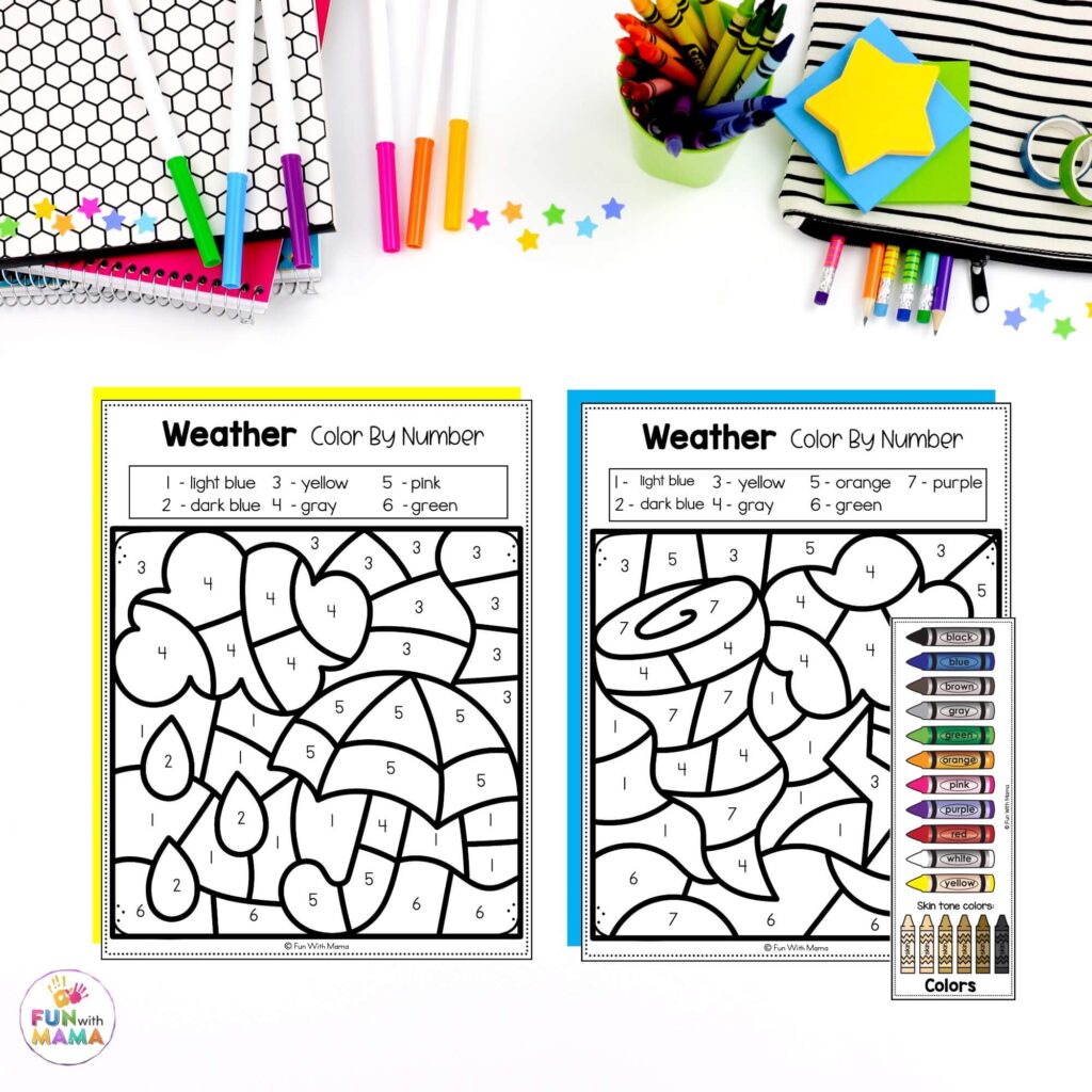 Weather Color by Number