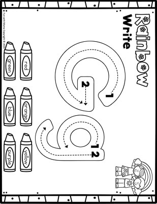 rainbow write g