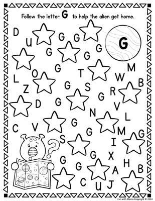 follow the letter maze 