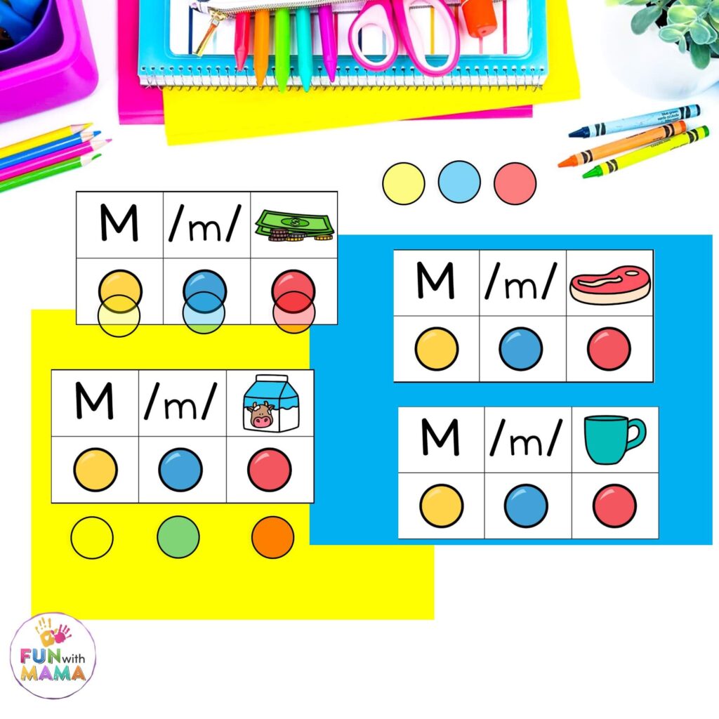 letter m sound cards 