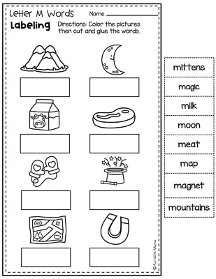 label the pictures