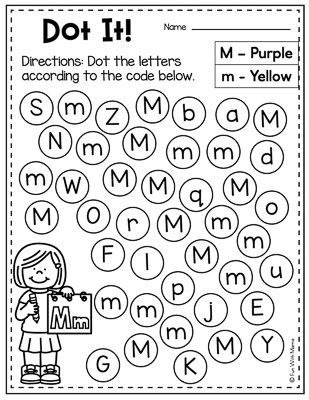 dot the letters using the code