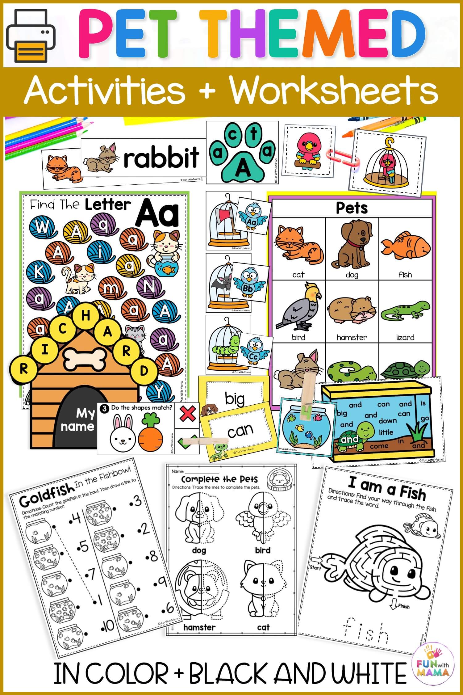 pet activities for kids