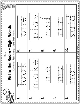 sight words in classroom