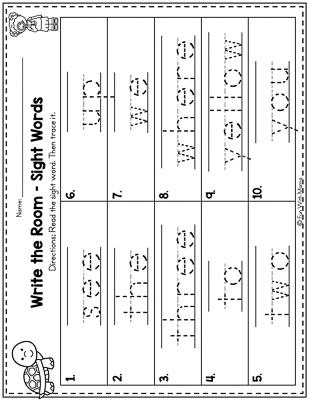 sight words in classroom