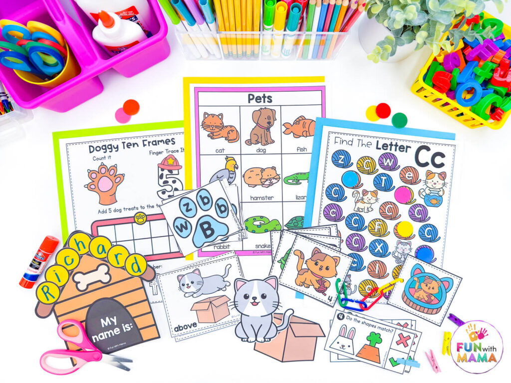 pet theme activities